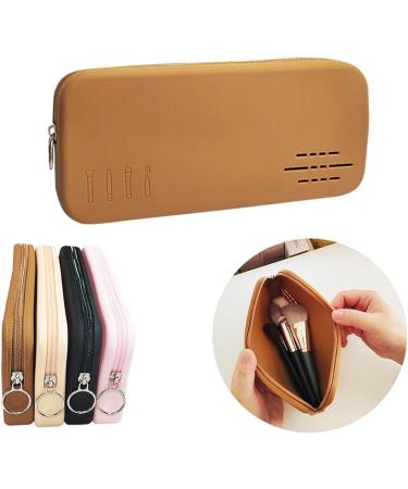 Makeup Brush Holder Travel Essentials Make Up Organizer Bag Case with Zipper Pouch for Travel Silicone Makeup Brush Makeup Brush Organizer Makeup Brush Holder Travel - Buy Online on GoSupps.com