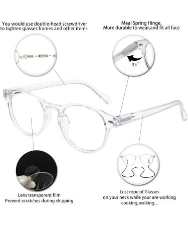 OCCI CHIARI Stylish Round Reading Glasses | Lightweight Comfort Readers for Men & Women | 1.5x Magnification - Buy Online on GoSupps.com