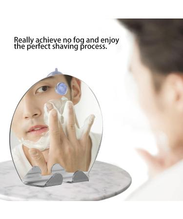Fogless Shower Mirror for Shaving with Powerful Suction and Hook - Bathroom Accessories - Buy Online on GoSupps.com