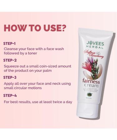 Jovees Saffron Bearberry Fairness Cream - 60 G | International Shipping | Achieve Radiant Skin - Buy Online on GoSupps.com
