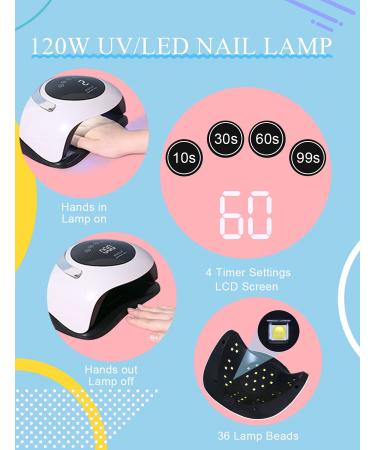Btiztlla Gel Nail Polish Kit - 12 Colors, UV LED Nail Lamp & Tools | Nail Art Starter Set - Buy Online on GoSupps.com