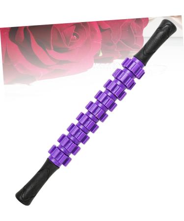 Lurrose 9 Waden Massager | Yoga Muscle Roller Stick | Tensioning Rod & Whole Body Massage Device | Purple Sports Equipment - Buy Online on GoSupps.com