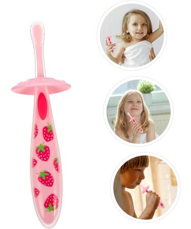 Minkissy Kids Toothbrush - Baby & Toddler Accessories Travel-Friendly Pink Manual Detergent Baby Toothbrush (1 Pack) - Buy Online on GoSupps.com