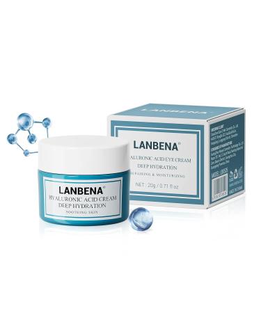 LANBENA Anti-Aging Eye Cream with Hyaluronic Acid - Reduce Wrinkles Fine Lines Dark Circles & Puffiness | International Shipping Available - Buy Online on GoSupps.com