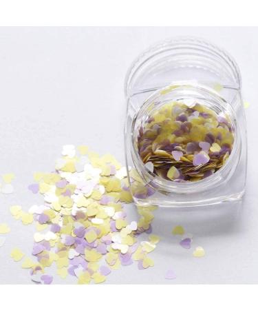  KKDIY 1 Box of Heart Glitter Holographic Glitter Diamond 21 Colours Shiny Eye Skin Highlighter Face Body Glitter Festival Makeu Grey - Buy Online on GoSupps.com