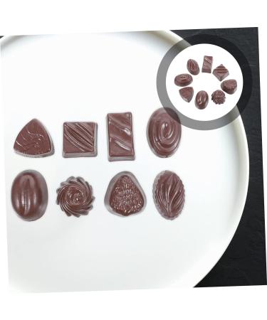 ifundom 16 Pcs Simulation Chocolate Maker Desktop Decor Small Multi-function Chocolate Model Wrappers Charms Candy Photo Cookies Chocolate Art Charms Fake Food Props Taste Pvc Truffle 3d - Buy Online on GoSupps.com