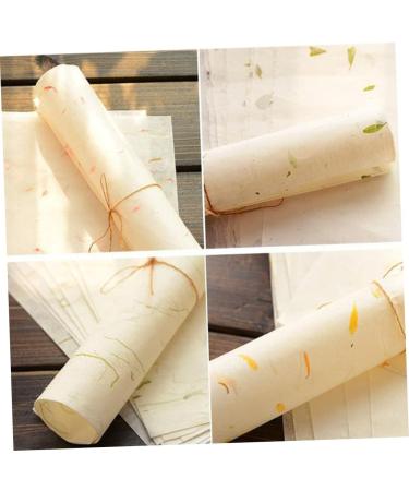Anneome 40 Sheet Glitter Tissue Paper Rice Paper for Decoupage Red Calligraphy Paper Plant Calligraphy Ink - Buy Online on GoSupps.com