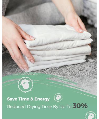 HOMECASA Wool Dryer Balls Laundry Reusable XXL Wool Balls for Dryer 3-Pack 100% Newzealand Dryer Wool Balls Fun Laundry Balls for Dryer Black-Dog-3 pack - Buy Online on GoSupps.com