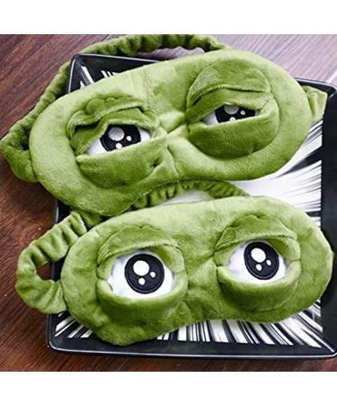 Padded 3D Frog Eye Sleep Mask | Soft Plush Blindfold for Home & Travel - Buy Online on GoSupps.com