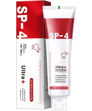 Sp-4 Toothpaste - Sp-4 Breath Toothpaste - Probiotic Tooth Whitening Agent Breath Freshing Whiting Toothpaste for Adults Dazzling White Toothpaste Enamel Strengthening Toothpaste (1pcs)