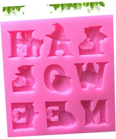 UPKOCH Halloween Letter Chocolate Mold DIY Cake Baking Molds Silicone Baking Mold Halloween Cake Mold Halloween Chocolate Mold DIY Fondant Baking Mold Baking Mold Silicone Pumpkin Set Size 1 Pink - Buy Online on GoSupps.com