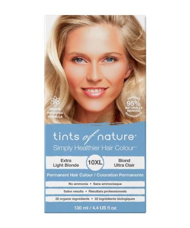 Tints of Nature Permanent Hair Dye, Nourishes Hair & Covers Greys, 1 x 130ml - 10XL Extra Light Blonde Single Extra Light Blonde (10XL)