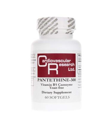 Cardiovascular Research Pantethine-300 Vitamin B5, White, 60 Count