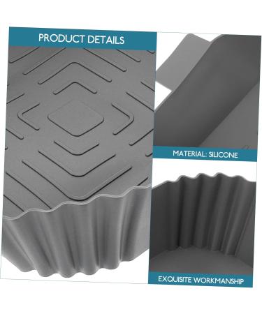 Alipis 3pcs Air Fryer Pan Airfryer Air Fryers Food Cooking Mat Reusable Air Fryer Bowl Washable Cooking Pot Greyx3pcs 24X19.5X5CMx3pcs - Buy Online on GoSupps.com