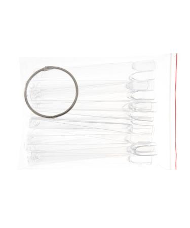 Tfscloin 50pcs Fan-shaped False Nail Swatch Sticks with Metal Split Ring - Clear Nail Polish Practice Display Art Tips - Buy Online on GoSupps.com