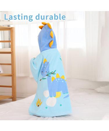 Supgomax Kids Hooded Bathing Poncho - Cartoon Dinosaur Towel for Beach Swimming & Shower | Absorbent Baby Hooded Beach Towels - Buy Online on GoSupps.com