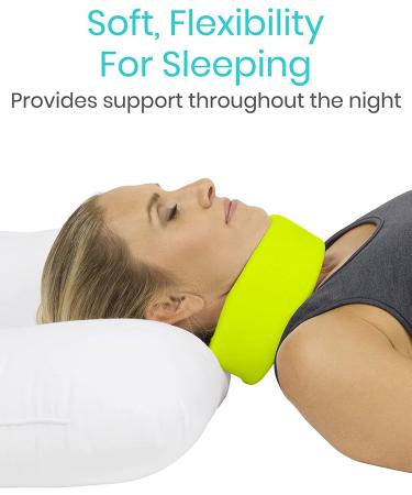 Morsa UK Foam Cervical Collar - Medical Grade Neck Brace for Pain Relief - Neon Green (M) - Buy Online on GoSupps.com