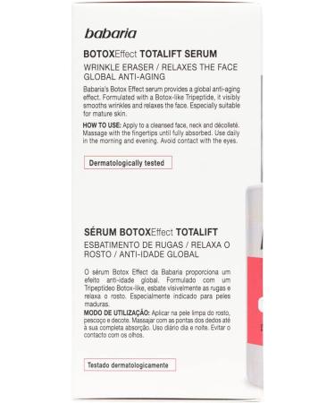 BABARIA BOTOX EFFECT SERUM TOTAL LIFT 30 ML - Buy Online on GoSupps.com