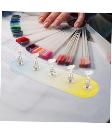 POPETPOP 4 Sets Nail Practice Holder Practice Nail Display Beauty Nail Holders Press on Nails Rack Acrylic Nail Stand Training Nail Racks Decor Manicure Press Nail Plastic - Buy Online on GoSupps.com