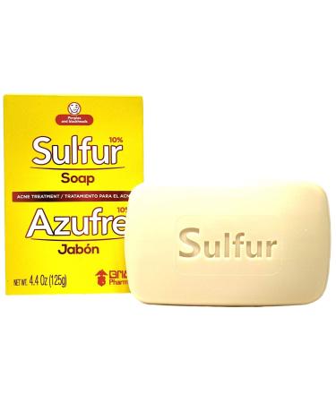 Sulfur Acne Treatment Soap with Lanolin 4.40 Oz Bar