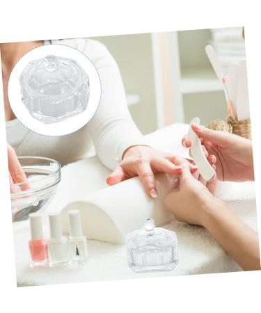 Nail Art Crystal Cup Crystal Dappen Dish Dappen Monomer Dish Crystal Nail Art Cup Liquid Powder Dish Nail Art Brush Glass Mug with Lid Crystal Glass K5 Manicure Plate - Buy Online on GoSupps.com