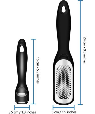 Foot File & Callus Remover - Dual-Sided Stainless Steel Foot Scrubber for Cracked Heels & Dead Skin - International Shipping - Buy Online on GoSupps.com