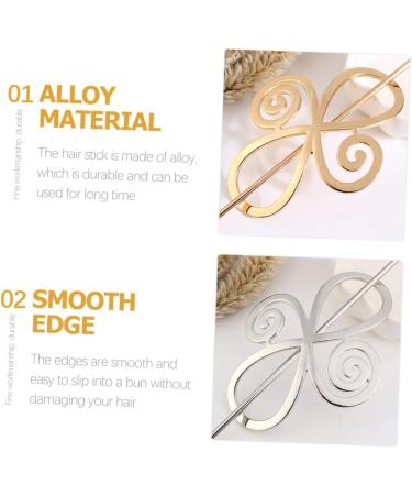 minkissy 12 Sets Hairpin Hair Barrettes Hair Clips Metal Tiaras for Girls Medium Hair Clips for Women Girl Hair Accessories Hair Ponytail Hair Sticks for Buns Emptiness Alloy Headband Miss - Buy Online on GoSupps.com