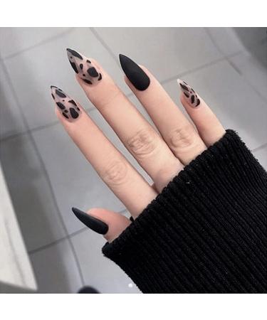 24 Pcs Halloween Nails Press on Nails for Women Artificial Fake Nail Tips Trim Easily Stylish Design Pattern Nail Tips for Halloween Party Christmas #1 - Buy Online on GoSupps.com