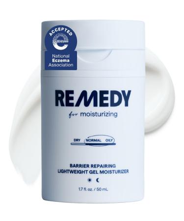 Remedy for Light Moisture | Barrier Repairing Hydrating Lightweight Gel Moisturizer Water Cream for Normal to Oily Skin | By Dermatologist Dr. Shah 1.7 fl. Oz