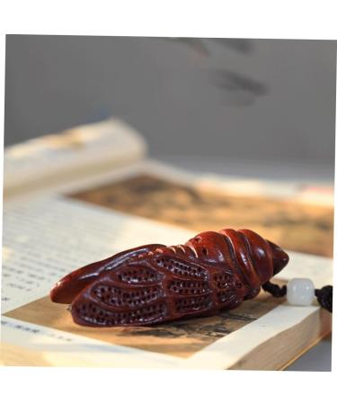 Exceart Wooden Handle Key Rings - Chinese Chain Pendant Unique Wood-Carved Mobile Accessories Cell Phone & Car Keychains Handbag Decorations - Buy Online on GoSupps.com