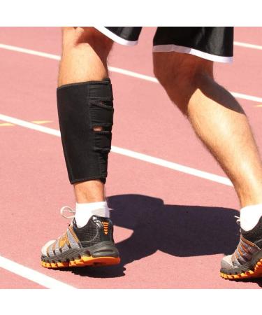 Shock Doctor Calf Shin Compression Wrap Brace - Pain Relief & Recovery for Shin Splints and Achilles Tendon | Running, Football, Basketball Support - Men and Women (1 Sleeve) - Buy Online on GoSupps.com