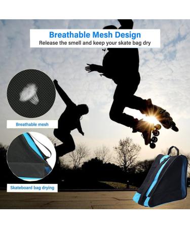 YCRRVAE Roller Skating Bag - Breathable Unisex Carrying Bag with Adjustable Shoulder Strap - Pink Storage Bag for Skates or Inline Roller Accessories - Buy Online on GoSupps.com