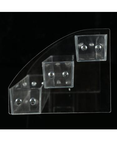 Dioche Nail Polish Holder - 3-Tier Transparent Makeup Organizer Display Stand | Ideal for Nail Polish Storage - Buy Online on GoSupps.com