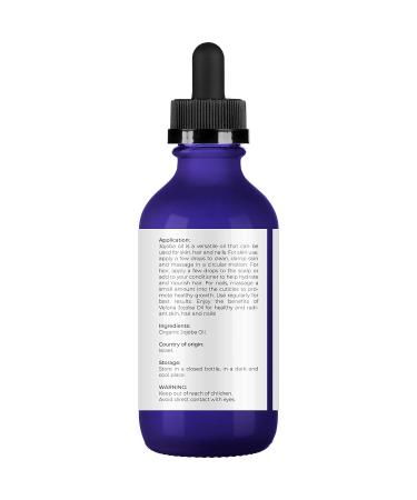 Organic Jojoba Oil USDA Certified - 2 oz | 100% Pure & Natural Carrier Oil for Face, Hair & Body | Cold Pressed, Hexane-Free, Moisturizing | Ideal for Skin Care, Stretch Marks & Cuticles - Buy Online on GoSupps.com
