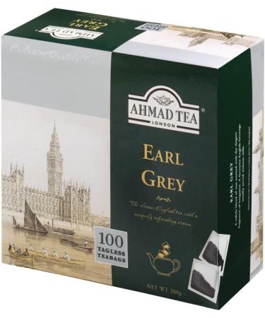  Ahmad Tea Ahmad Tea - Earl Grey | Black Tea Blend with Bergamot | 100 x 2g Tea Bags | Ribbon-Free Tea Bags - Buy Online on GoSupps.com