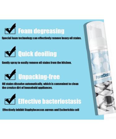 Zhongle Kitchen Grease Cleaner Multipurpose Dirt Cleanser 2023 New Foaming Heavy Oil Stain Cleaner Bubble Cleaner Foam For Removing Stubborn Stains (3PCS) - Buy Online on GoSupps.com