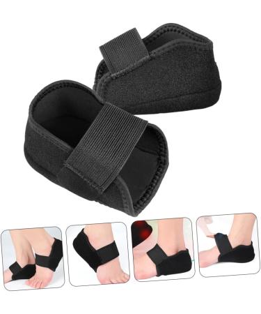 FOMIYES Non-Slip Heel Covers - Protective Heel Sleeves & Cushions for Feet - Comfort & Support - Black 12.8x8.2cm - International Shipping Available - Buy Online on GoSupps.com