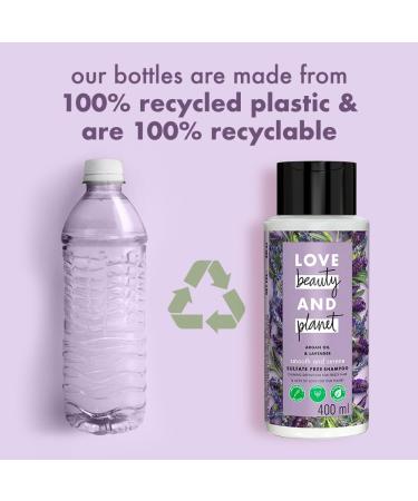 Lo ve Bea uty & Planet Argan Oil and Lavender Sulfate Free Smooth and Serene Shampoo|| No Parabens|| No Dyes|| 400ml - Buy Online on GoSupps.com
