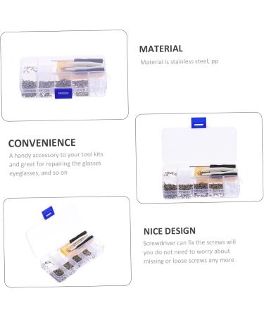 Lurrose Glasses Repair Tool Set - Professional Tweezers & Screwdriver for DIY Glasses - 2-Piece Accessory Set - Buy Online on GoSupps.com