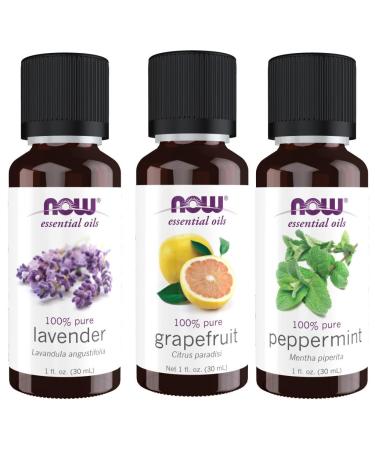 3-Pack Variety of Now Essential Oils: Summer Fun - Lavender Grapefruit Peppermint