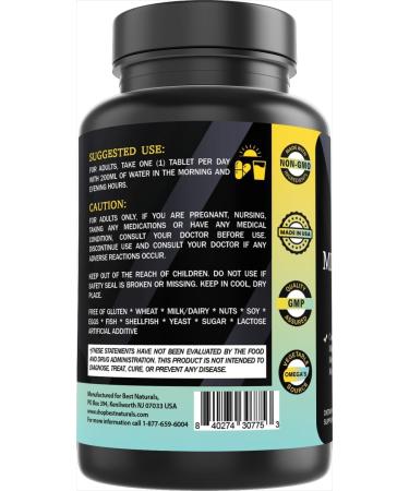 Best Naturals Day-to-Day Men's Multivitamin Food Based Supplement with Vitamin A L-Arginine L-Glutamine L-Lysine- 90 Tablets - Buy Online on GoSupps.com