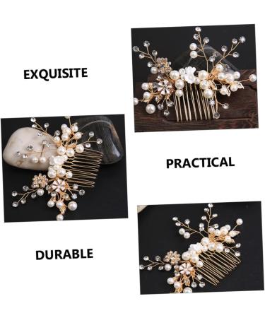 FOMIYES headgear bridesmaid pearl prom manual wig wedding hair accessories alloy bridal headdress bride tiara hair combs for wedding hair accessories flower girl accessories bride wedding - Buy Online on GoSupps.com