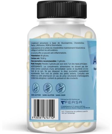 HealthyFusion Joint Muscle & Bone Treatment | Anti-inflammatory & Analgesic | Turmeric with Chondroitin Glucosamine and Bioperine | 90 Caps - Buy Online on GoSupps.com