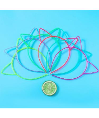 hgnxa Fluorescent Ear Shape Headband for Women Fashion Luminous Hair Hoop Carnivals Party Hairband for Woman Cosplay Rose red - Buy Online on GoSupps.com