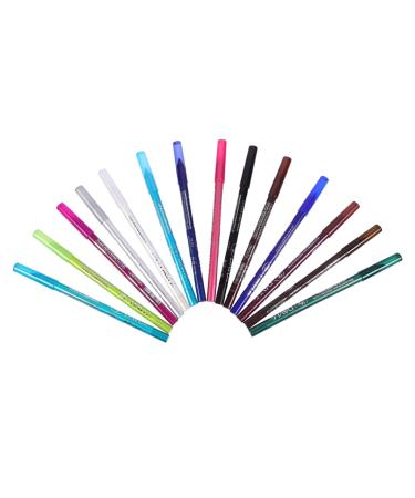 Angoily 14pcs Eyeshadow Pencil Set Black Eyeshadow Eye Liners for Women Pencil Makeup Accessory Girl Gel