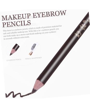 WOONEKY 8pcs Wooden Beauty Eyebrow Pencil Black Eyebrow Eyebrow Pencil Makeup Tool 1 count (Pack of 1) Coffee - Buy Online on GoSupps.com