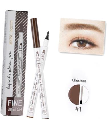 Mipcase 12 Pcs Brow Pencil Eyebrow Pen Eyebrow Makeup Tool Liquid Eyebrow Powder 1 count (Pack of 1) As Shownx3pcs - Buy Online on GoSupps.com