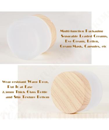 Buy Tuakimce 6-Piece Clear Matted Glass Cream Can Set - 15ml 30ml 60ml - Ideal for Lotions & Cosmetics - International Shipping Available - Buy Online on GoSupps.com