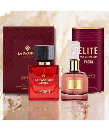 Arabian Perfumes for Women Elite Flora & La Passion Absolu (Pack of 2) - Eau de Parfum Sprays 100ML (3.4 OZ) Luxurious & Floral Long-Lasting Perfume For Women Valentine s Day Gifts La passion Absolu Elite Flora - Buy Online on GoSupps.com