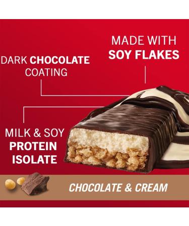 Enervit Protein Bar 27% Chocolate & Cream 45g x 30 Bars - Buy Online on GoSupps.com